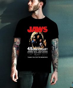 Jaws 49th Anniversary 1975 2024 Thank You For The Memories Signatures shirt