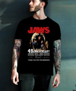 Jaws 49th Anniversary 1975 2024 Thank You For The Memories T Shirt