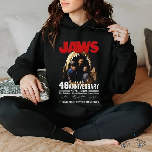 Jaws 49th Anniversary 1975 2024 Thank You For The Memories T Shirt