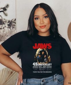 Jaws 49th Anniversary 1975 2024 Thank You For The Memories T Shirt