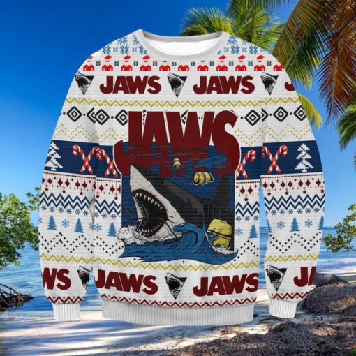 Jaws Christmas Ugly Wool Knitted Sweater