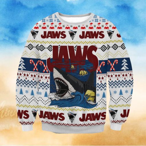 Jaws Christmas Ugly Wool Knitted Sweater