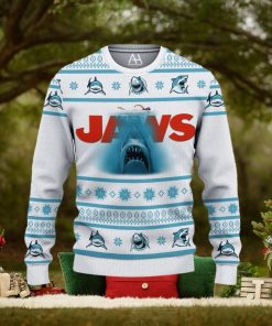 Jaws Shark Ugly Christmas Sweater 3D All Over Print Christmas Gift
