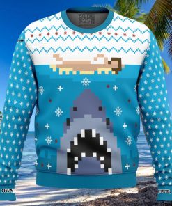 Jaws Ugly Xmas Wool Knitted Sweater