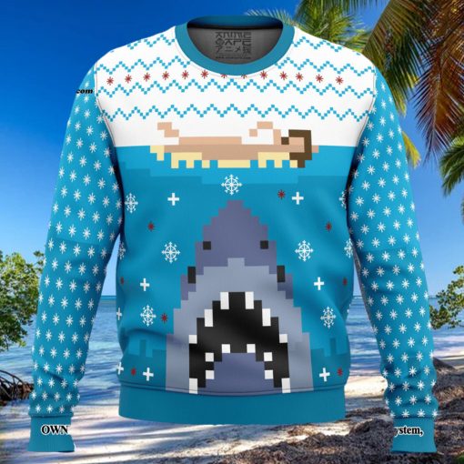 Jaws Ugly Xmas Wool Knitted Sweater