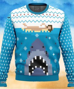 Jaws Ugly Xmas Wool Knitted Sweater