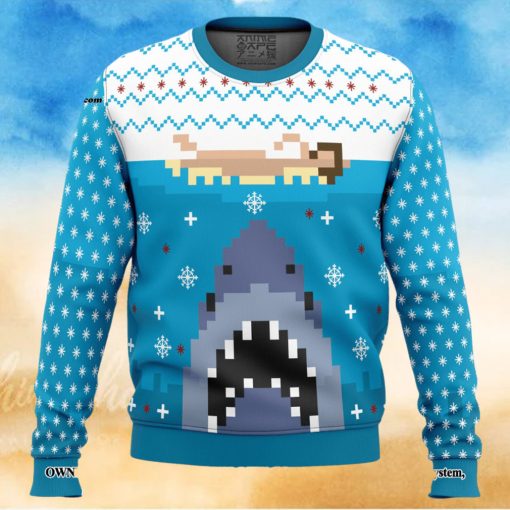 Jaws Ugly Xmas Wool Knitted Sweater