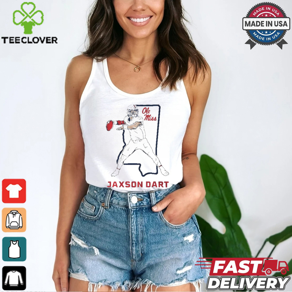 Jaxson Dart State Star Ole Miss Football T Shirts Jaxson Dart State Star Ole Miss Football T Shirts
