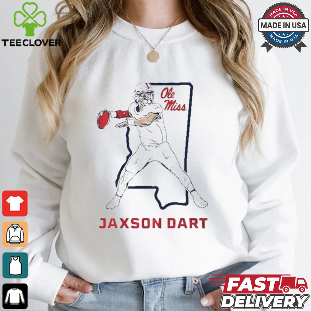 Jaxson Dart State Star Ole Miss Football T Shirts Jaxson Dart State Star Ole Miss Football T Shirts