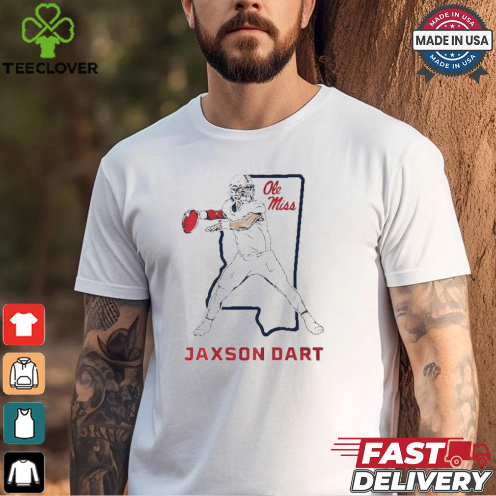 Jaxson Dart State Star Ole Miss Football T Shirts Jaxson Dart State Star Ole Miss Football T Shirts