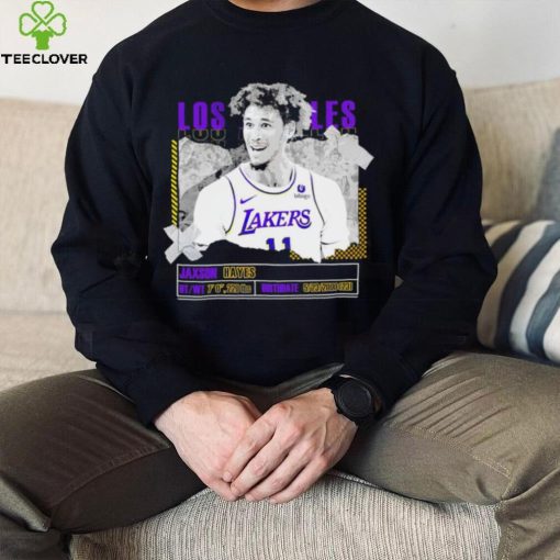 Jaxson Hayes Los Angeles Lakers basketball player information paper hoodie, sweater, longsleeve, shirt v-neck, t-shirt