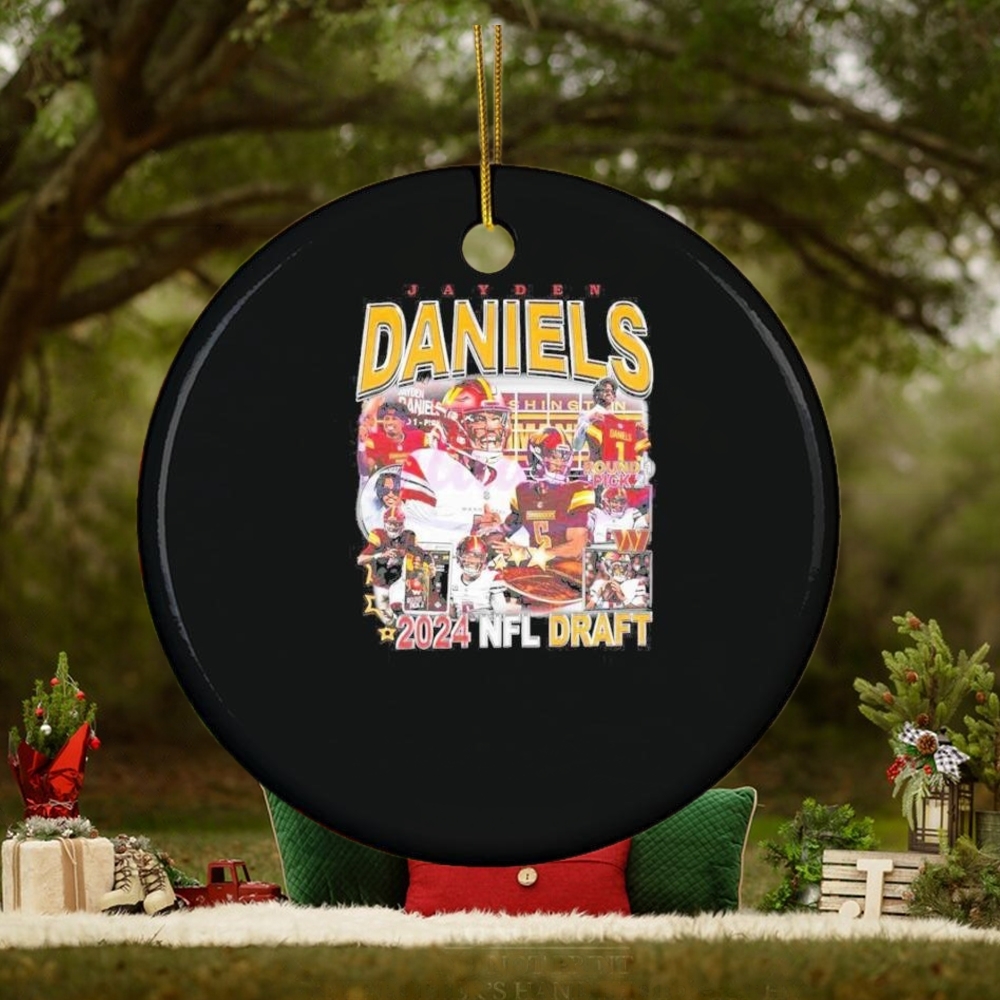 Jayden Daniels Commanders Football 2024 NFL Draft Ornament Jayden Daniels Commanders Football 2024 NFL Draft Ornament
