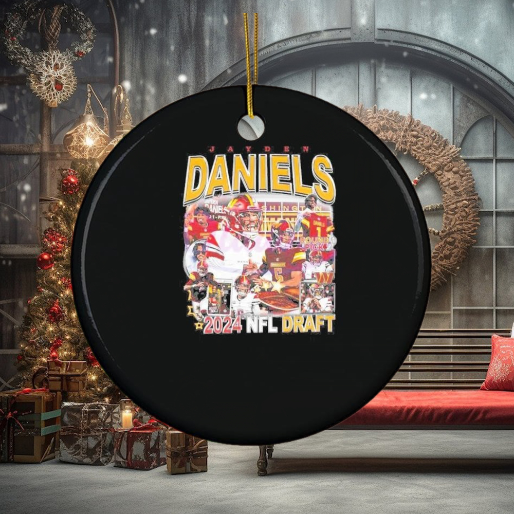 Jayden Daniels Commanders Football 2024 NFL Draft Ornament Jayden Daniels Commanders Football 2024 NFL Draft Ornament