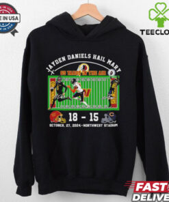 Jayden Daniels Hail Mary Commanders 18 Bears 15 score shirt
