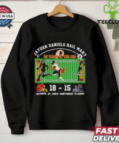 Jayden Daniels Hail Mary Commanders 18 Bears 15 score shirt 1 Jayden Daniels Hail Mary Commanders 18 Bears 15 score shirt