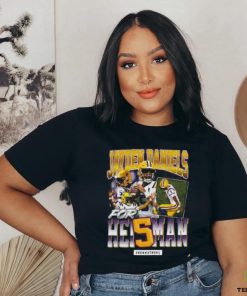 Jayden Daniels Heisman Dreams X Dreamathon Vintage Two Sides T Shirt