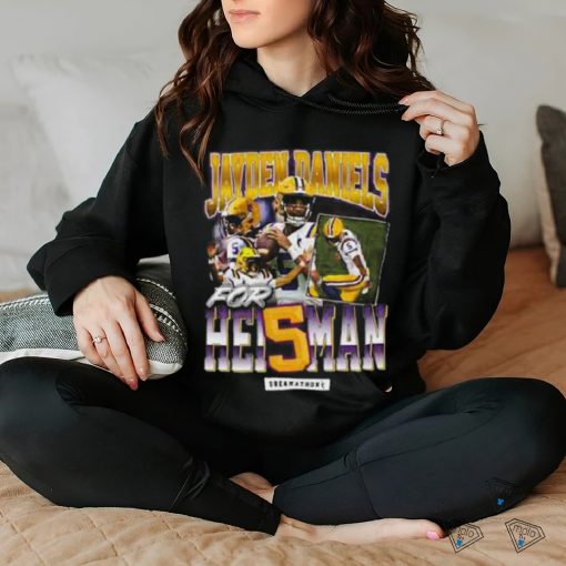 Jayden Daniels Heisman Dreams X Dreamathon Vintage Two Sides T Shirt