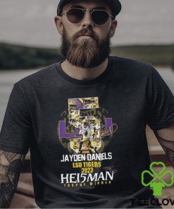 Jayden Daniels LSU Tigers 2023 Hei5man Trophy Winner Shirt