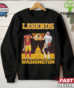 Jayden Daniels X Mark Rypien Washington Commanders Legends Signatures T shirts