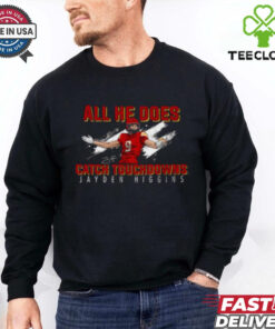 Jayden higgins catch touchdowns nil signature tee