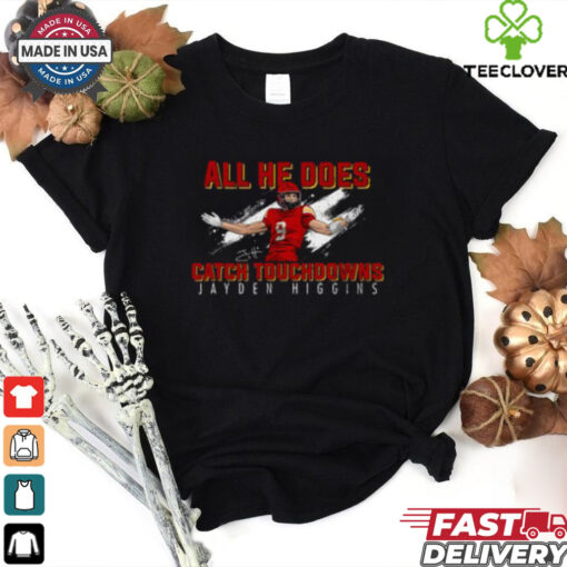 Jayden higgins catch touchdowns nil signature tee