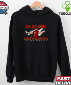 Jayden higgins catch touchdowns nil signature tee