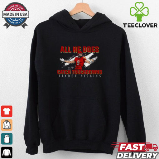 Jayden higgins catch touchdowns nil signature tee