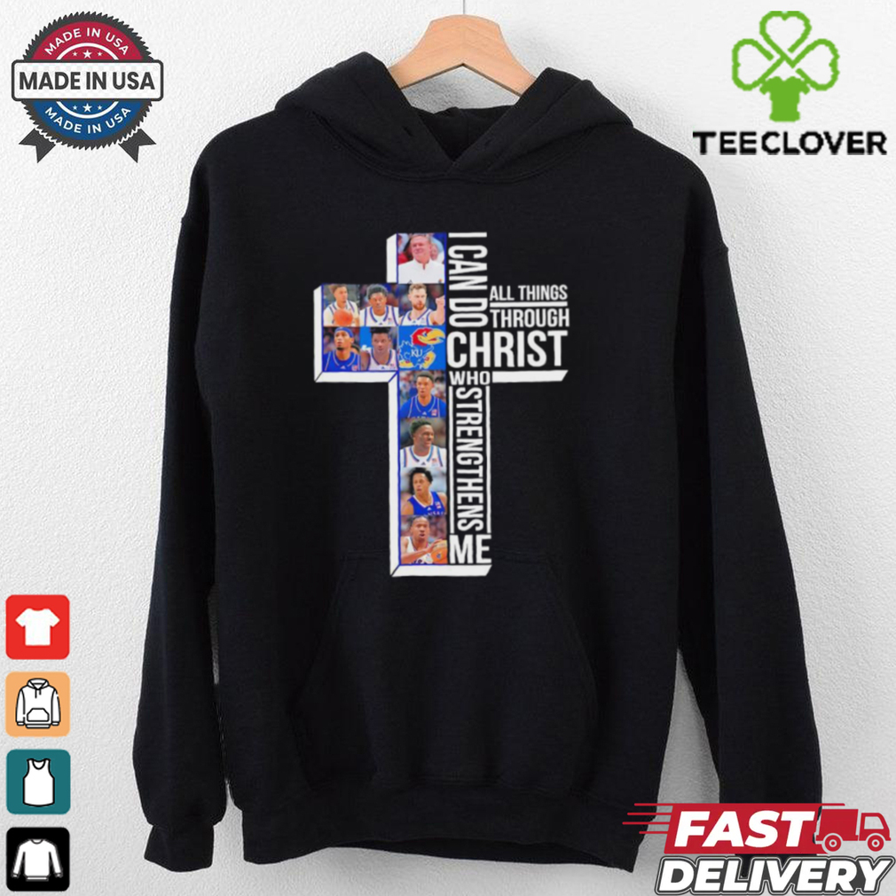 Jayhawk Kansas I can do all things through Christ shirt Jayhawk Kansas I can do all things through Christ shirt