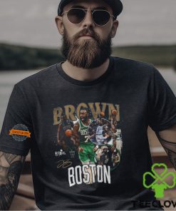 Jaylen Brown Boston Celtics Stadium Essentials Unisex 2024 NBA Finals Champions Crossroads T Shirt