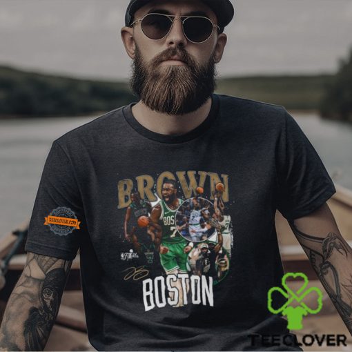 Jaylen Brown Boston Celtics Stadium Essentials Unisex 2024 NBA Finals Champions Crossroads T Shirt