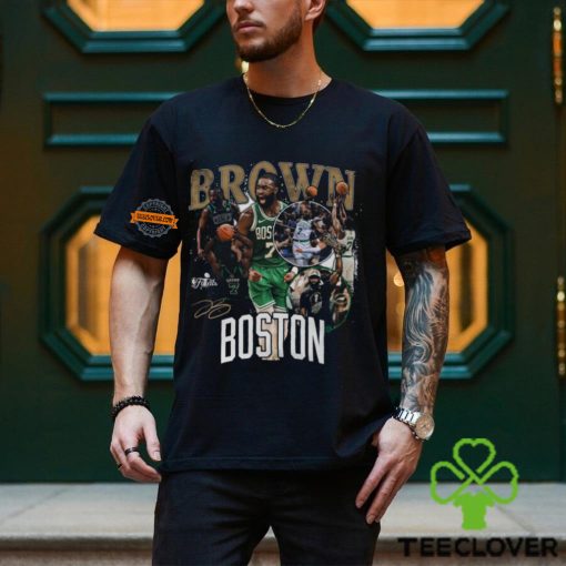Jaylen Brown Boston Celtics Stadium Essentials Unisex 2024 NBA Finals Champions Crossroads T Shirt