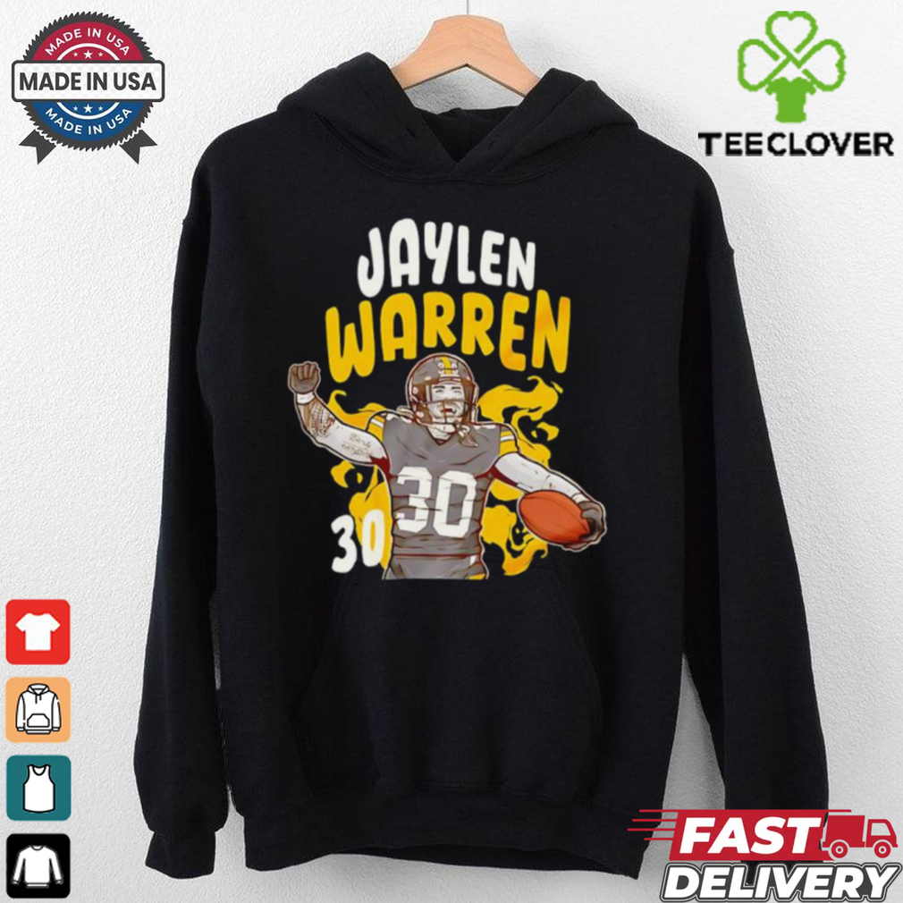 Jaylen Warren 30 Pittsburgh Steelers football graphic shirt Jaylen Warren 30 Pittsburgh Steelers football graphic shirt