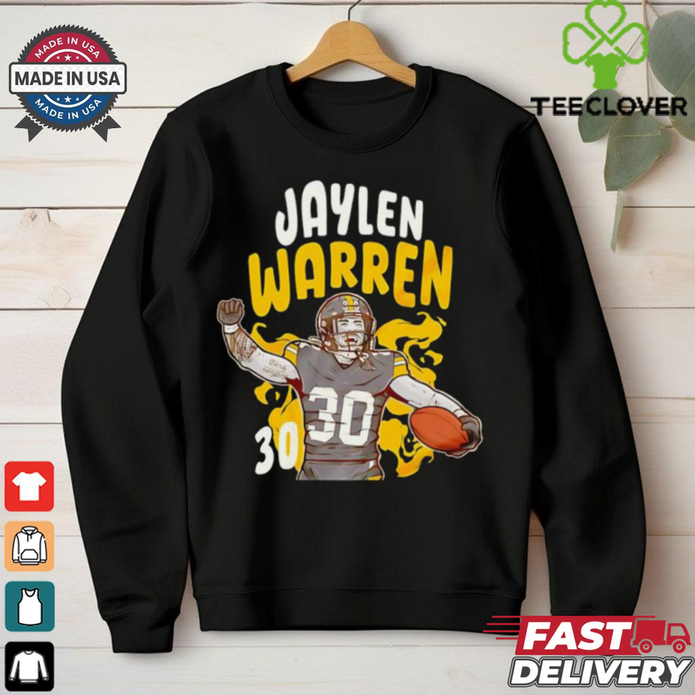 Jaylen Warren 30 Pittsburgh Steelers football graphic shirt Jaylen Warren 30 Pittsburgh Steelers football graphic shirt