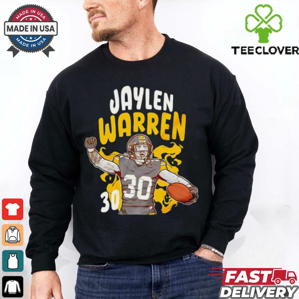 Jaylen Warren 30 Pittsburgh Steelers football graphic shirt Jaylen Warren 30 Pittsburgh Steelers football graphic shirt