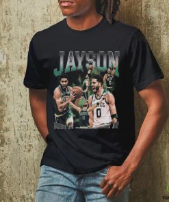 Jayson Tatum Boston Celtics NBA Basketball Black Crew T Shirt 2 Jayson Tatum Boston Celtics NBA Basketball Black Crew T Shirt