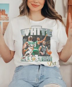 Jayson Tatum Wearing Derrick White For All Star 2024 Shirt