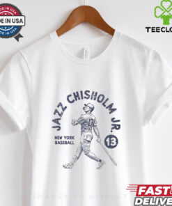 The Jazz Chisholm Jr. New York Yankees MLB Baseball Stamp Vintage Shirt combines a retro aesthetic with a celebration of baseball's dynamic player, Jazz Chisholm Jr. Featuring a vintage stamp-style design, it incorporates New York Yankees branding and imagery that pays homage to the rich history of the MLB. This shirt is perfect for fans of Jazz Chisholm Jr., Yankees enthusiasts, or anyone who appreciates a stylish, nostalgic take on baseball apparel.