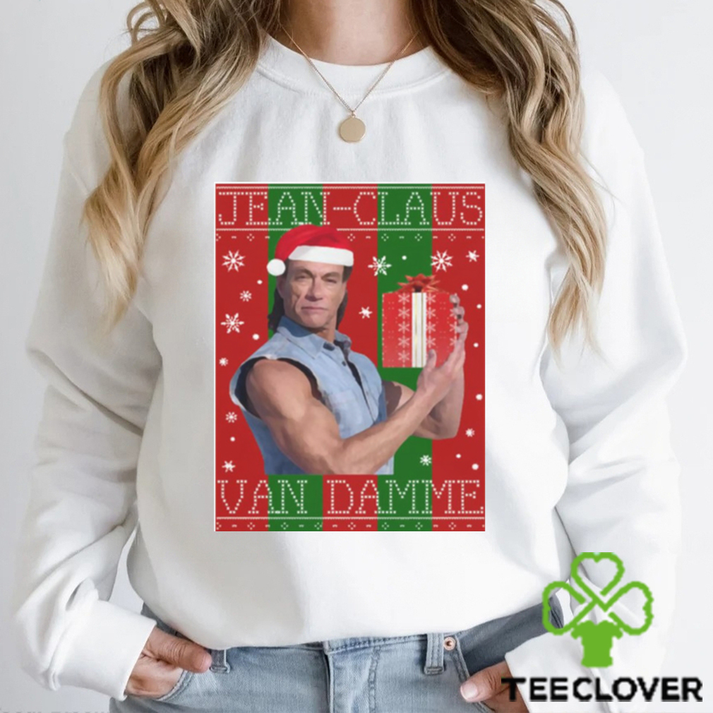 Jean Claus Van Damme Christmas Knit shirt