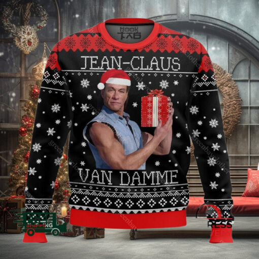 Jean Claus Van Damme Christmas Ugly Christmas Sweater