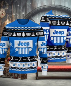 Jeep 2024 Christmas Blue Ugly Sweater