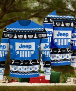 Jeep 2024 Christmas Blue Ugly Sweater