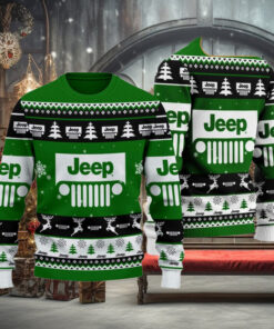 Jeep 2024 Christmas Green Ugly Sweater