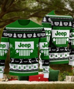 Jeep 2024 Christmas Green Ugly Sweater