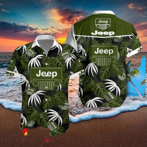 Jeep Hawaiian Shirt Beach Tropical Leaf For Men Women Fans