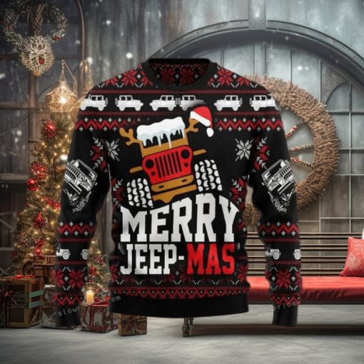 Jeep Mas Christmas Ugly Sweater