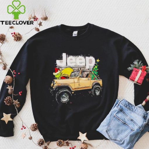 Jeep Santa Grinch stole Christmas hoodie, sweater, longsleeve, shirt v-neck, t-shirt