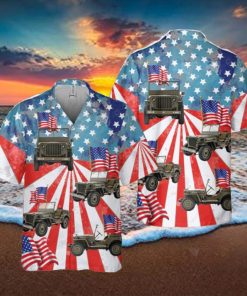 Jeep Willys 1941 MB, 4th Of July Hawaiian Shirt