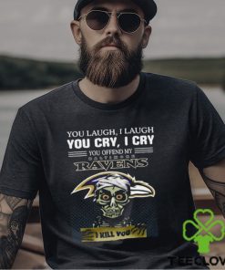 Jeff Dunham You Laugh I Laugh You Offend My Baltimore Ravens I Kill You Logo T Shirt