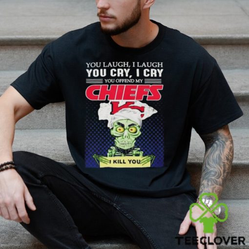 Jeff Dunham You Laugh I Laugh You Offend My Kansas City Chiefs I Kill You Logo T Shirt