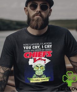 Jeff Dunham You Laugh I Laugh You Offend My Kansas City Chiefs I Kill You Logo T Shirt